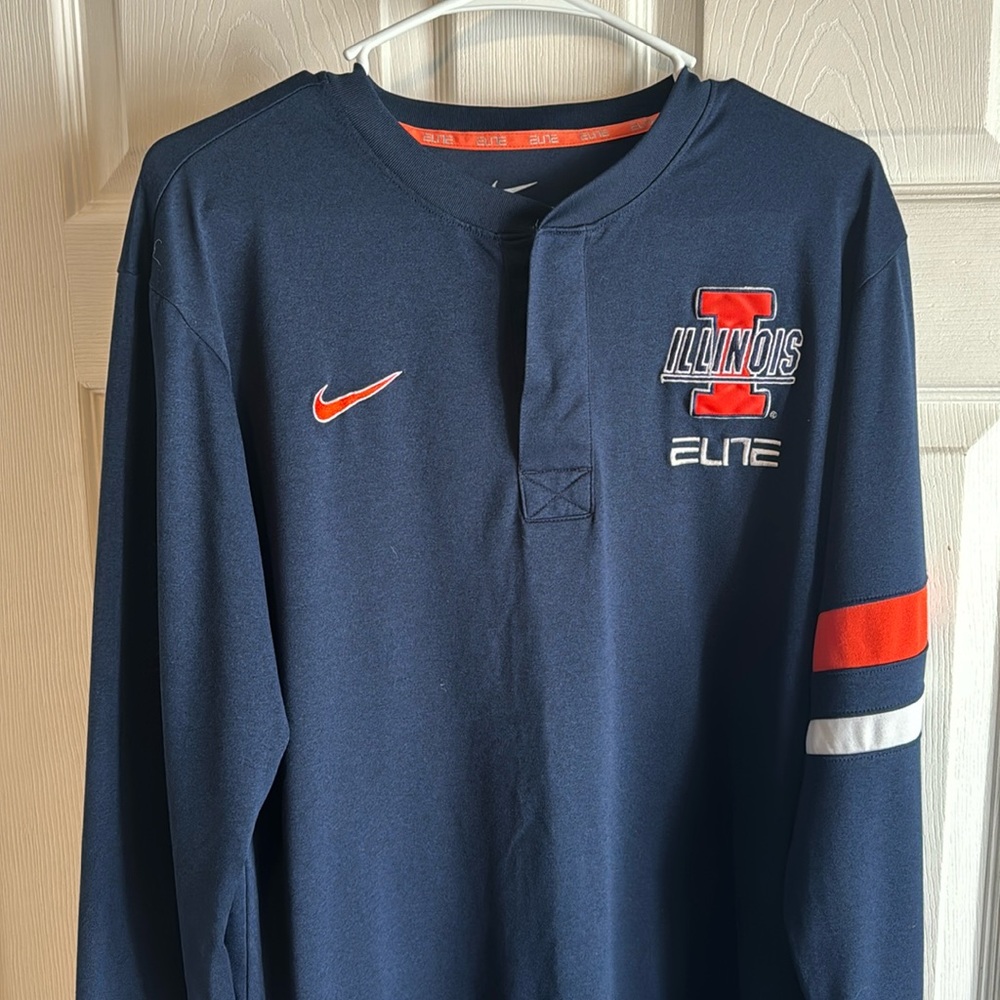Men’s Nike Illinois Fighting Illini basketball shooting shirt size M